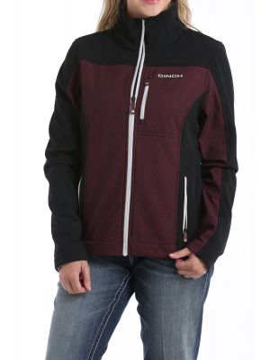 CINCH WOMENS COLOR BLOCKED BONDED JACKET - BLACK/PURPLE MAJ9834001