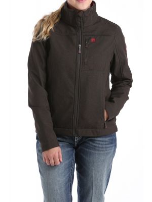 CINCH WOMENS CONCEALED CARRY BONDED JACKET - CHOCOLATE/CRANBERRY MAJ9866011