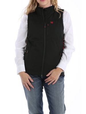 CINCH WOMENS CONCEALED CARRY BONDED VEST - BLACK/RED MAV9882002