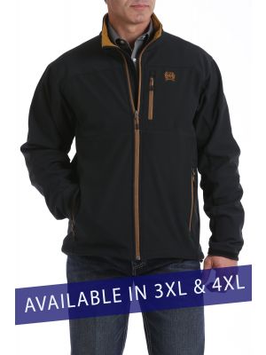CINCH MENS 3XL/4XL CONCEALED CARRY BONDED JACKET - BLACK/GOLD MWJ150301X