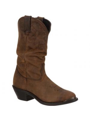 Durango Women's Distressed Tan Slouch Western Boot RD542