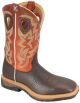 Twisted X Men's Orange Lite Cowboy Work Boots 050X64