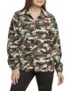 DICKIES GIRL'S Camo Snap Front Wind Breaker Jacket J4009