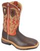 Twisted X Men's Orange Lite Cowboy Work Boots  050X65