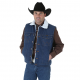 WRANGLER® SHERPA LINED DENIM VEST - PREWASHED 74131PW