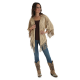 WRANGLER® WOMEN'S OPEN FRONT LASER CUT PONCHO LW7201T