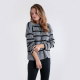 WRANGLER® WOMEN'S BOXY FIT STRIPED FISHERMAN SWEATER WDK907H