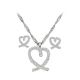 Montana Silversmiths A Caring Heart in Clear Rhinestones Jewelry Set JS744