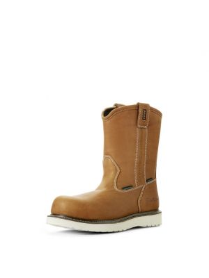 Ariat Men's Rebar Wedge Pull-On Waterproof Composite Toe Work Boot 10023063