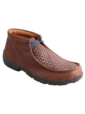 Twisted X Men's Men's Brown Woven Driving Mocs 038B92