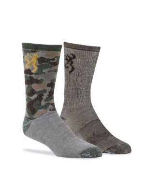 Browning MEN'S EVERYDAY WOOL CAMO SOCKS 12
