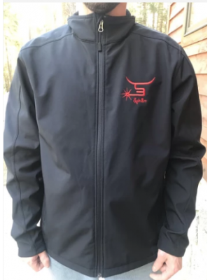 SPIN-EM Men's Jacket-Red Logo JRL0016