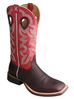 Twisted X Ruff Stock Cowboy Boots - Square Toe 036S89
