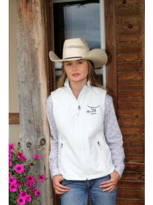 SPIN-EM Women's White Vest WV0023