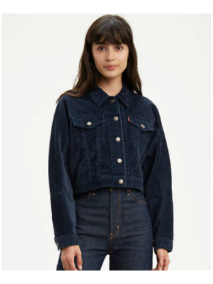 LEVI'S WOMEN'S Navy Cord Jacket 796960007