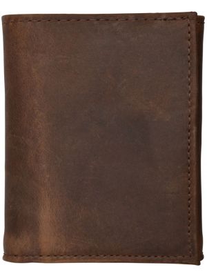 3D Dark Brown Basic Trifold Wallet 3D-W1023