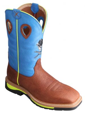 Twisted X Men's Neon Blue Lite Cowboy Work 050X67