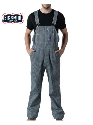 Walls Men's Big Smith® Hickory Stripe Zip Fly Bib 94031