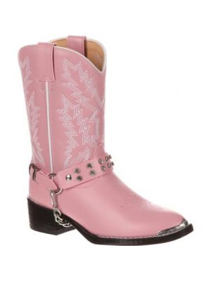 Durango Big Kid Pink Rhinestone Western Boot BT668