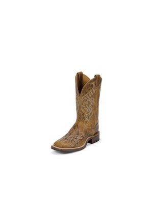 JUSTIN WOMEN'S GOLDEN TAN BENT RAIL BOOTS BRL212