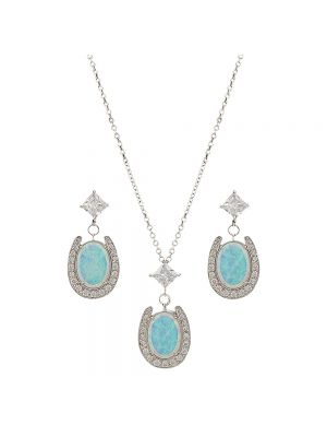 Montana Silversmiths River Lights Pond of Luck in the Evening Sky Jewelry Set JS2752