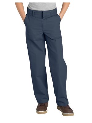 Dickies Boys' Classic Fit Straight Leg Flat Front Pant, 8-20 Husky KP0123