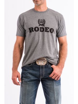 Cinch MENS GRAY COTTON-POLY TEE SHIRT MTT1690256