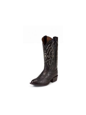 TONY LAMA MEN'S BLACK SMOOTH OSTRICH EXOTICS WESTERN BOOTS CT871