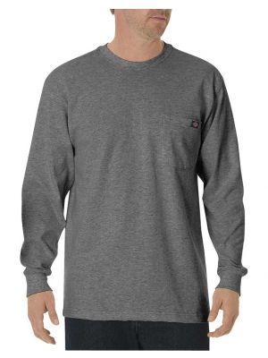 Dickies Mens Long Sleeve Heavyweight Crew Neck Tee WL450