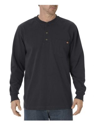 Dickies Mens Long Sleeve Heavyweight Henley WL451