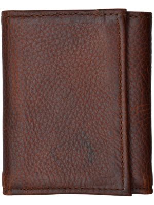 3D Dark Brown Basic Trifold Wallet 3D-W1030