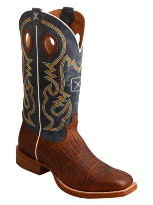 Twisted X Men's Ruff Stock Elephant Print Cowboy 2000244622