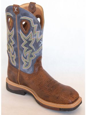 Twisted X Men's Navy Lite Cowboy Work Boots 050X75