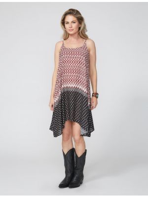 Stetson IKAT BORDER PRINT SLIP DRESS 11-057-0590-2022