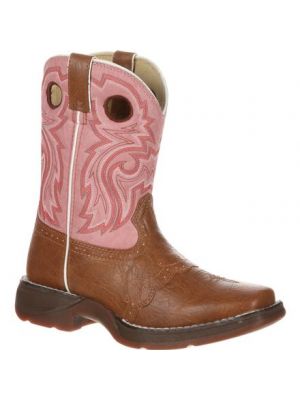Durango Lil' Durango Little Kid Tan Lacey Western Boot BT287