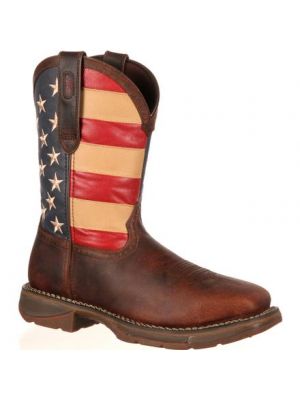 Durango Rebel by Durango Steel Toe Flag Western Flag Boot DB020