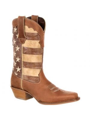 Durango Crush by Durango Women's Distressed Flag Boot DRD0131