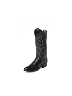 JUSTIN MEN'S BLACK WESTERN CALF BOOTS 1409