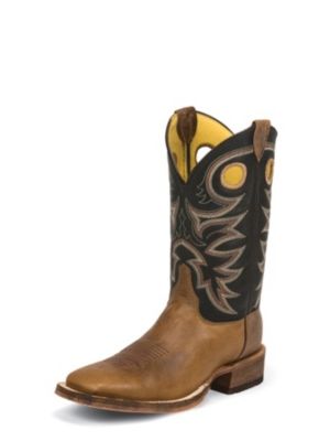 JUSTIN MEN'S TOBACCO COWHIDE BENT RAIL® BOOTS BR740