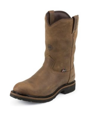JUSTIN MEN'S WYOMING WATERPROOF WORKER II™ INSULATED STEEL TOE WORK BOOTS WK4981