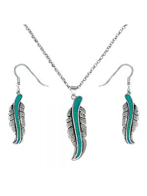 Montana Silversmiths The Storyteller Feather Jewelry Set JS1320