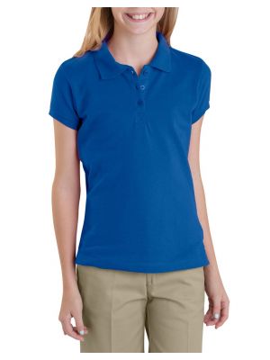 Dickies Girls' Short Sleeve Pique Polo, 7-20 KS952