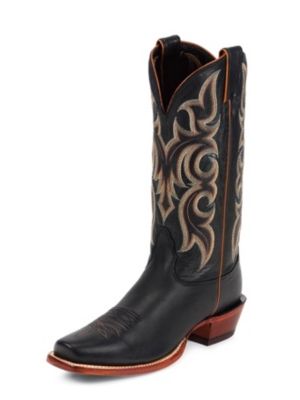 NOCONA MEN'S BLACK LEGACY CALF SKIN WESTERN BOOTS MD2703